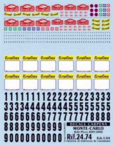 Carpena 02474 RALLYE MONTE CARLO 01/02 Plastic models 1:24 Carpena 02474 RALLYE MONTE CARLO 01/02 Plastic models 1:24