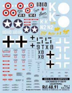 Carpena 04891 LOCKHEED P-38/F 5 LIGHT I Maquettes 