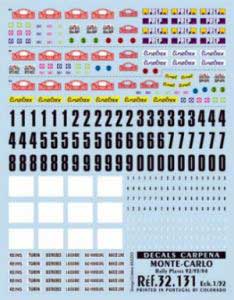 Carpena 32131 RALLY MONTE CARLO 92-93-94 Plastic models 1:32 Carpena 32131 RALLY MONTE CARLO 92-93-94 Plastic models 1:32