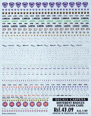 COLORDO DCD011 DECALS LOGOS ET ÉCUSSONS FERRARI TOUTES ECHELLES