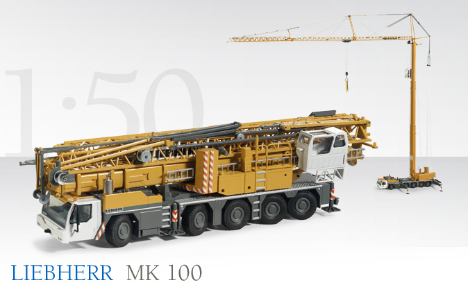 Conrad 2102 LIEBHERR MK 100 GRUE A TOUR AUTOM 5 ESSieux Miniatures 1:50 Conrad 2102 LIEBHERR MK 100 GRUE A TOUR AUTOM 5 ESSieux Miniatures 1:50
