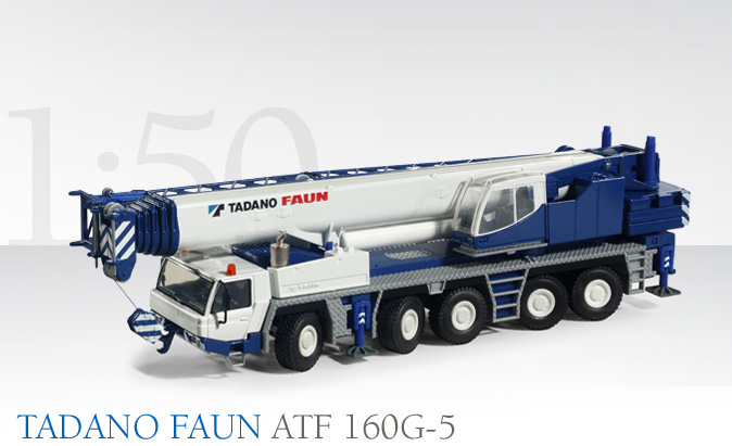 Conrad 2103 TADANO FAUN ATF 160 G-5 GRUE AUTOMOTRICE 5 ESSIEUX Miniatures 1:50 Conrad 2103 TADANO FAUN ATF 160 G-5 GRUE AUTOMOTRICE 5 ESSIEUX Miniatures 1:50