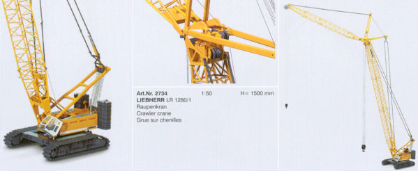 Conrad 2734 GRUE LIEBHERR LR 1280/1 Miniatures 1:50 Conrad 2734 GRUE LIEBHERR LR 1280/1 Miniatures 1:50