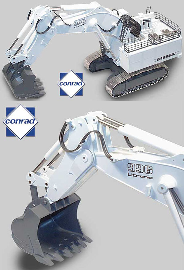 Conrad 2916 LIEBHERR R996 AVEC GODET RETRO Miniatures 1:50 Conrad 2916 LIEBHERR R996 AVEC GODET RETRO Miniatures 1:50