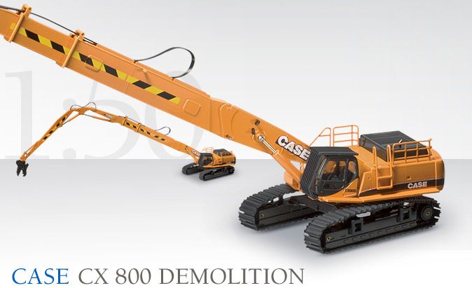 Conrad 2923 CASE CX 800 DEMOLITION EXCAVATRICE TELESCOPIQUE Miniatures 1:50