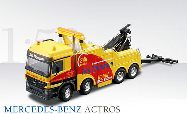 Conrad 40142-04 Mercedes Benz ACTROS DEPANNEUR TOM THOMPSON Die cast 1:18 Conrad 40142-04 Mercedes Benz ACTROS DEPANNEUR TOM THOMPSON Die cast 1:18