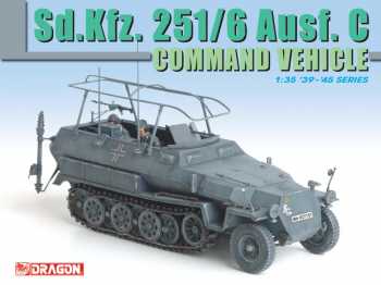 Dragon 6206 SDKFZ 25 COMMANDEMENT Plastic models 1:35 Dragon 6206 SDKFZ 25 COMMANDEMENT Plastic models 1:35