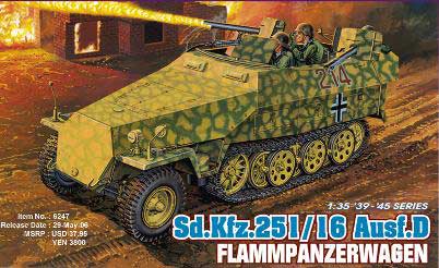 Dragon 6247 SD.KFZ 25 FLAMM Plastic models 1:35