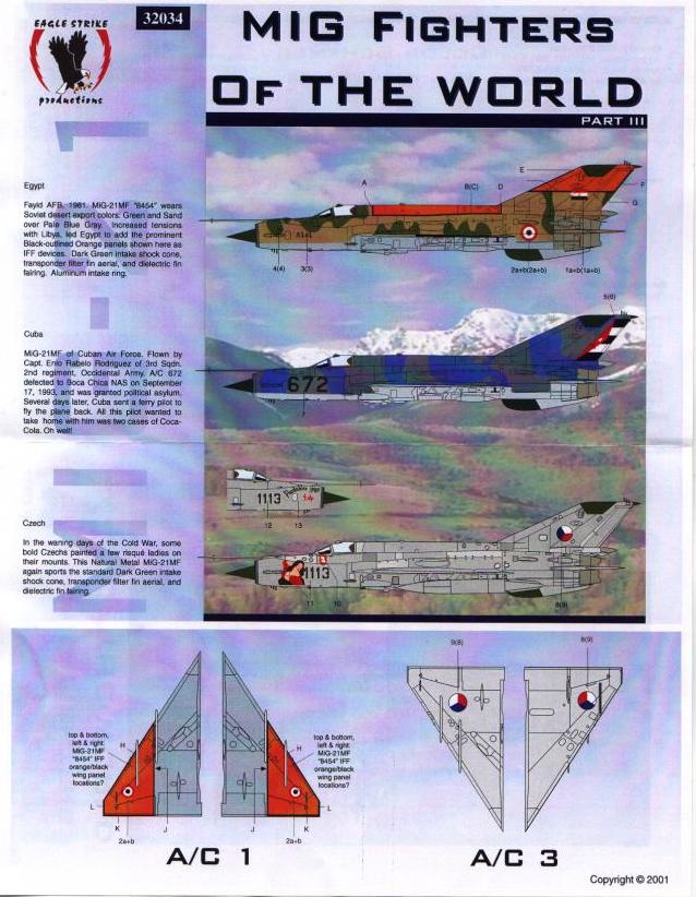 Eagle Strike Productions 32034 MIG FIGHTERS WORLD III Maquettes 1:32 Eagle Strike Productions 32034 MIG FIGHTERS WORLD III Maquettes 1:32