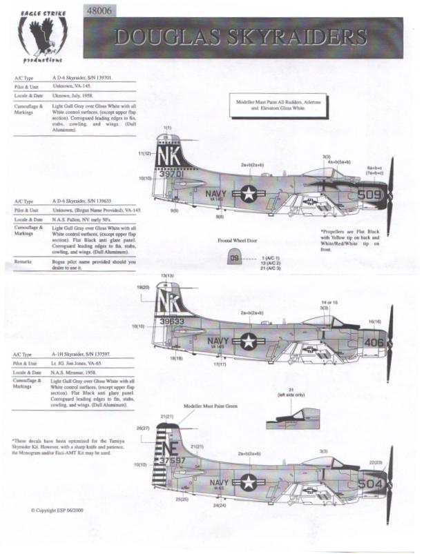 Eagle Strike Productions 48006 SKYRAIDER Plastic models 1:48