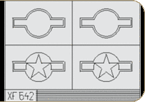 Eduard XF542 F4F Wildcat Nat. Insignia + Red Outline Maquettes 1:48 Eduard XF542 F4F Wildcat Nat. Insignia + Red Outline Maquettes 1:48