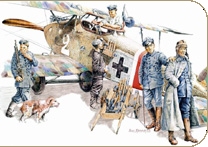 Eduard 8503 German AF Personnel WWI Maquettes 1:48