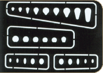 Eduard 00003 Oval & oblong covers Maquettes 