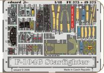Eduard FE375 F-104G Starfighter self adhesive Plastic models 1:48 Eduard FE375 F-104G Starfighter self adhesive Plastic models 1:48