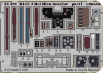 Eduard 32591 Ki-61 I Hei Hien interior self adhesive Plastic models 1:32 Eduard 32591 Ki-61 I Hei Hien interior self adhesive Plastic models 1:32