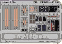 Eduard FE392 He 219 Uhu self adhesive Plastic models 1:48 Eduard FE392 He 219 Uhu self adhesive Plastic models 1:48