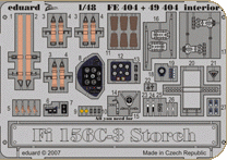 Eduard FE404 Fi 156C-3 Storch interior s.adh. Maquettes 1:48