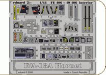 Eduard FE406 F/A-18A Hornet interior s.adh. Plastic models 1:48 Eduard FE406 F/A-18A Hornet interior s.adh. Plastic models 1:48