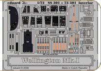Eduard SS301 Wellington Mk.I interior s.adh. Plastic models 1:72 Eduard SS301 Wellington Mk.I interior s.adh. Plastic models 1:72