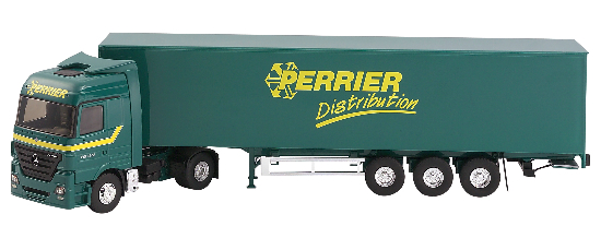 Eligor 112763 MERCEDES ACTROS MP2 SEMI FOURGON PERRIER TRANSPORTS Die cast 1:43
