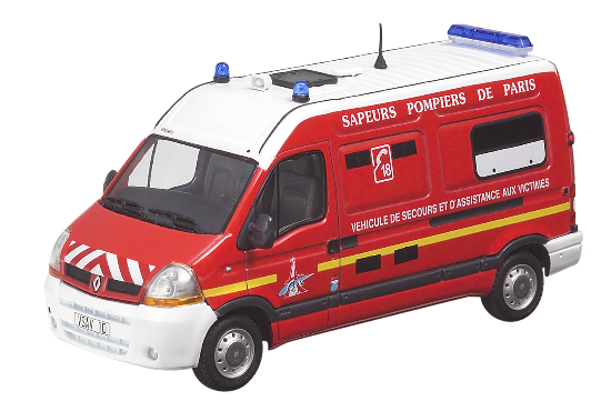 Eligor 112925 RENAULT MASTER SAPEURS POMPIERS de PARIS Miniatures 1:43