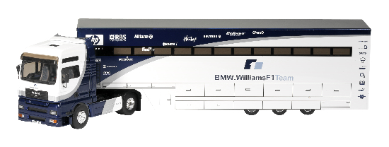 Eligor 113022 MAN TG XXL BMW Williams F1 Team 2005 Miniatures 1:43 Eligor 113022 MAN TG XXL BMW Williams F1 Team 2005 Miniatures 1:43