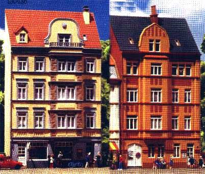 Faller 130436 2 MAISONS URBAINES RELIEF HO Maquettes 
