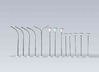 Faller 180625 KIT DE LAMPADAIRES 0625 HO Plastic models 