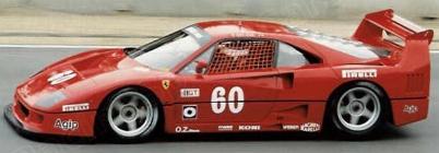 Flyslot cars LF03101 FERRARI F40 Le Mans IMSA 1989 ALESI Die cast 