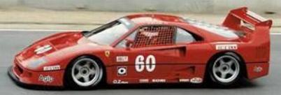 Flyslot cars LF03201 F40 Le Mans IMSA 1989 ALESI RACING Die cast 