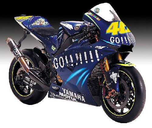 YAMAHA YZR M1 VALENTINO ROSSI TEAM GAULOISES FORTUNA YAMAHA CHAMPION DU MONDE DES MOTOS GP 2004