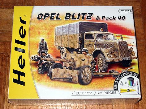 Maquette Airfix Camion Opel Blitz et pistolet PAK 40 'Série Vinta