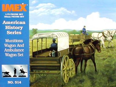 Imex 514 CHARIOTS MUNITIONS + AMBULANCE Plastic models 1:72