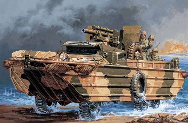 DUKW AVEC MORTIER 105 mm