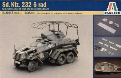 Italeri 6445 SD KFZ 232 6 RAD A/P RES Maquettes 1:35 Italeri 6445 SD KFZ 232 6 RAD A/P RES Maquettes 1:35
