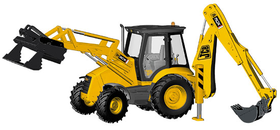 Joal 189 JCB 3CX chargeuse pelleteuse Miniatures 1:25 Joal 189 JCB 3CX chargeuse pelleteuse Miniatures 1:25