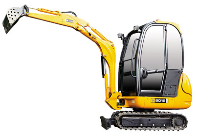 JCB 8016 avec benne 20034 mini excavatrice
