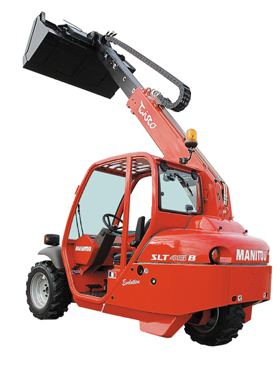 Manitou tawisco SLT 415 avec benne