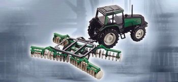 Joal 255 Valmet tracteur herse circulaire Die cast 1:32