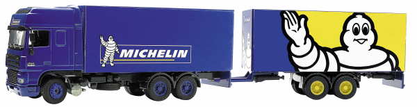 Joal 369 Daf XF double remorque michelin Die cast 1:50 Joal 369 Daf XF double remorque michelin Die cast 1:50