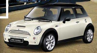 Kyosho 08555W Bmw mini Cooper s Die cast 1:18