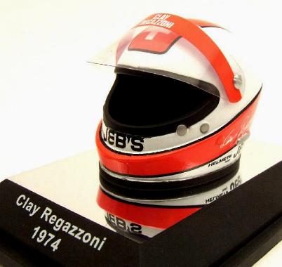 M4 HA03 Casque Clay Regazzoni 1974 Die cast 1:6