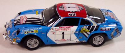 Maisto 09153 Renault Alpine 1600 S tour de corse Miniatures 1:18