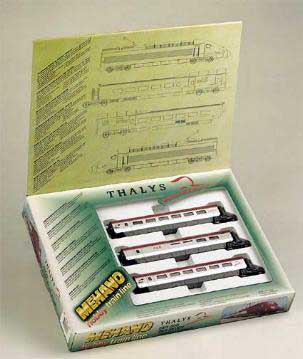 Mehano T676 Coffret Thalys TGV wagon R2, R4, R5 AC Die cast 