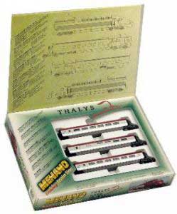 Mehano T678 Coffret Thalys TGV wagon R2 R4 R5 DC HO Die cast 