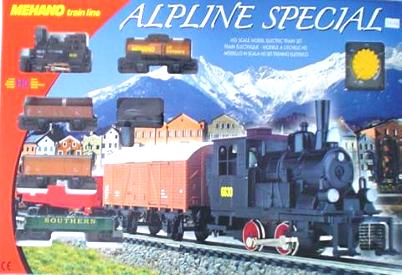 Mehano T731 TRAIN SET ALPINE LOCOMOTIVE VAPEUR HO Die cast H0