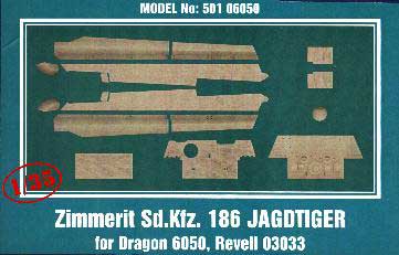 Mirage Hobby 50106050 ZIMMERIT JAGDTIGER 186 Plastic models 1:35 Mirage Hobby 50106050 ZIMMERIT JAGDTIGER 186 Plastic models 1:35