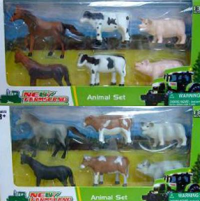New Farmsland Models 74054 COFFR.6 ANIMAUX FERME ASS. Die cast 1:32