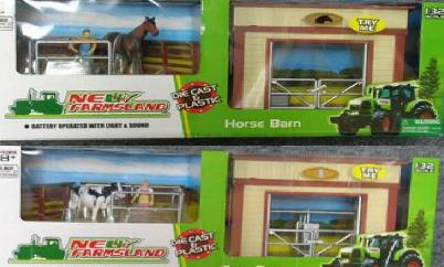 New Farmsland Models 74084 ECURIE ETABLE+ANIMAL+ACC. Die cast 1:32