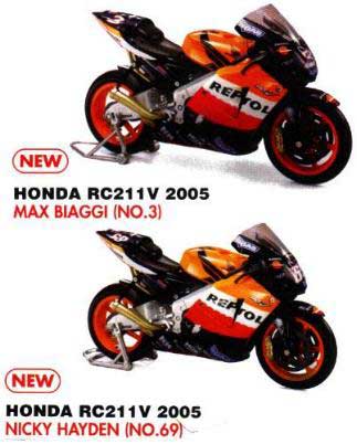 New Ray 03202 Honda RC 211V MAX BIAGGI et Nicky HAYDEN X24 Miniatures 1:32 New Ray 03202 Honda RC 211V MAX BIAGGI et Nicky HAYDEN X24 Miniatures 1:32